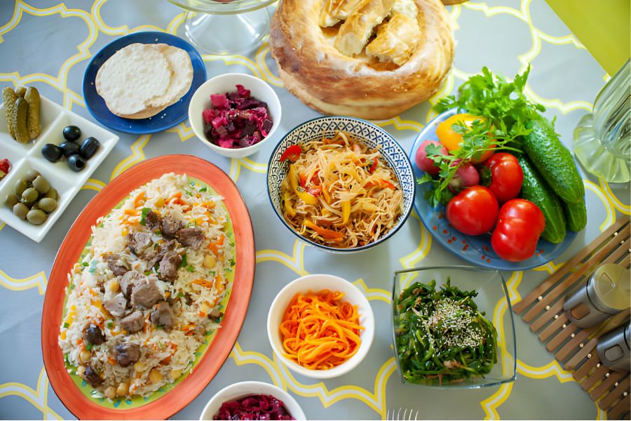 Traditional foods in Kyrgyzstan